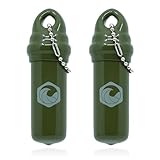 SEAHIVE Floating Keychain (2 pack) - Boat Key Float with Waterproof Safety Container - Pontoon, Fishing, Kayak, Dry Bag Accessories key chain holder (Army Green)