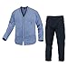 Navigare Pigiama Uomo Taglie Forti 56/58/60 Cotone Jersey Aperto Art.14280AB (Azzurro - 58 / 4XL)