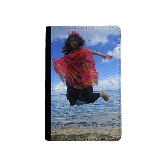 Porte-cartes de voyage Ellie Yao Sea Jump Blue Sky | Finition Beach Wave de luxe