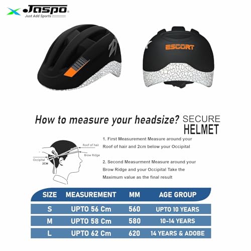 jaspo Vinyl Power Kids 26"X6" Inches Fiber Skateboard and Helmet, Knee&Elbow Guard for Beginners Boys&Girls (6 Years&Above) (Black Colour) (Intact)
