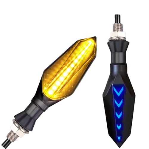 Intermitentes universales para motocicleta con luces de parada traseras ámbar pack de 2