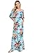 HELLO MIZ Women's Ruffle Off The Shoulder Maxi Maternity Dress - Made in USA
