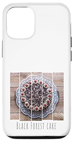 Carcasa para iPhone 12/12 Pro Tarta selva negra de nata para pasteleros y golosos