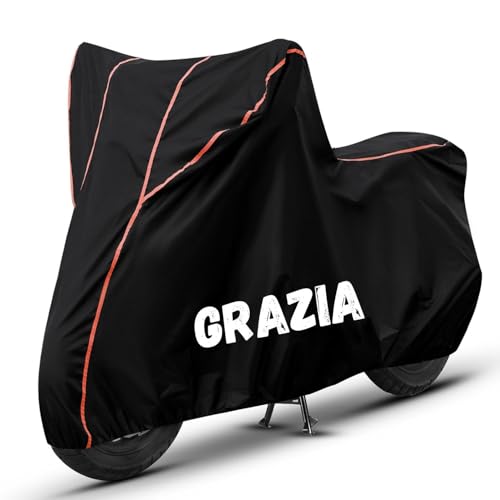 Image of Bike Cover for Grazia 100% Waterproof, Dustproof & Scratch Resistant| Fully Bottom Elastic UV Resistant Heavy Duty Body Cover | All Weather Outdoor Use