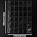 300 Pockets Coin Binders Pages - 1.38 inch Holders 10 pcs Loose-Leaf Sheets Acid-Free Collection Holders for Medallion Coin Stamp Currency Collecting Supplies 35x35mm / 1.38x1.38 inch CS03230