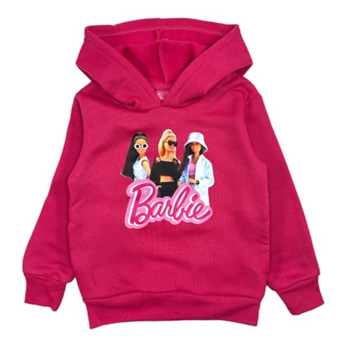 Sweat à capuche Barbie vêtement fille Disney sweatshirt rose à poche