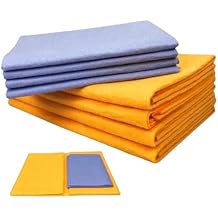 8PCS Shammy Cloth, Absorbent Cleaning Cloth Easy to Clean for Home, Kitchen, Bathroom, Car & Pet Stains
