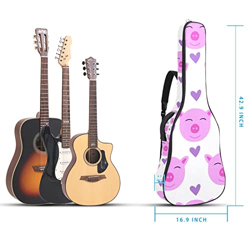 Smiling Pigs Housse de guitare étanche en tissu Oxford avec bandoulière réglable - Les Beatles, Paul McCartney, John Lennon, RIngo Starr, George Harrison Smiling Pigs Housse de guitare étanche en tissu Oxford avec bandoulière réglable – Image 6