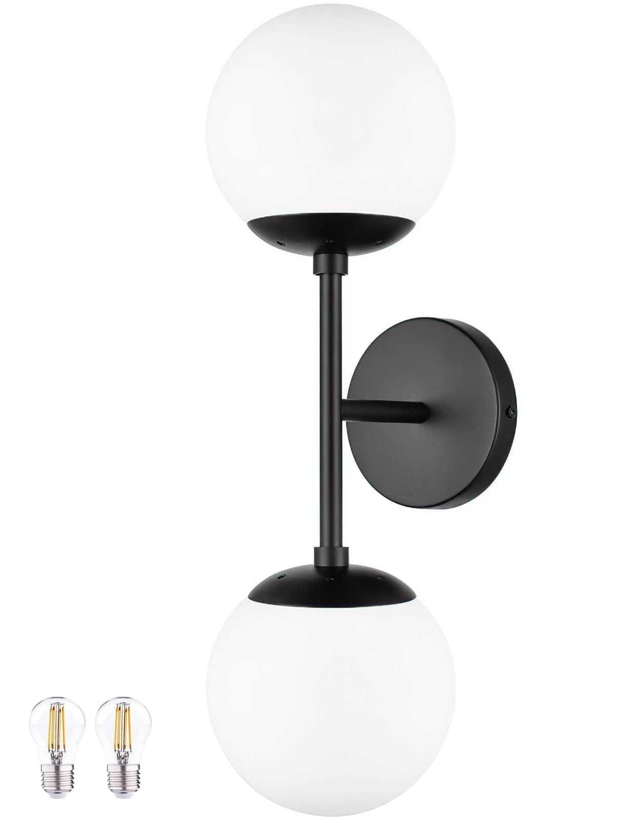 KoKo&Yukina Mid Century Modern Bathroom Vanity Light Matte Black ...