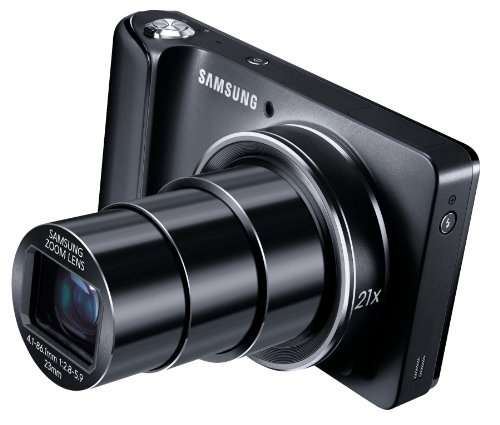 Samsung Galaxy Camera GC100 16.3 MP Zoom 21 x 8 GB MP3/4 USB Bluetooth Wifi, Noir
