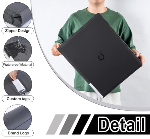 Image of Premium Card Binder 16 Pocket - Fits 1600 Cards,4X4 Ringless Card Album with Sleeves for Trading Cards & Sports Cards(Model C,Classic Black)