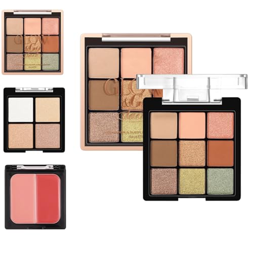 Nankoyal Paleta de Maquillaje | Maquillaje Facial con Sombras Rubor e Iluminador | Cosmético de Larga Duración para Piel en Cara Ojos Belleza Viajes