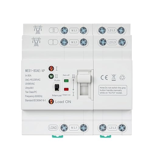 Commutateur de transfert automatique 80A à basculement instantané double puissance - 2