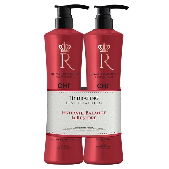 Chi Royal Treatment Hydrating Essential Shampoo and Conditioner Duo 32 Oz