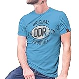 Original DDR Produkt 1956 Leipzig Plakette Deutsch Mauer KFZ T Shirt #27437, Größe:XXL, Farbe:Hellblau