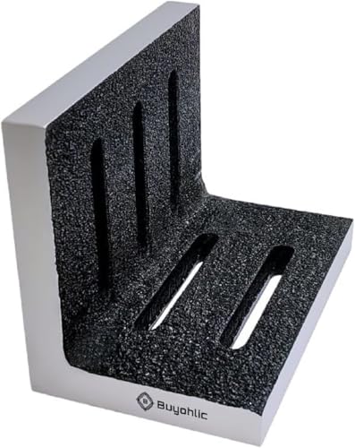 Buyohlic Ground Slotted Caste Iron Angle Plate 7