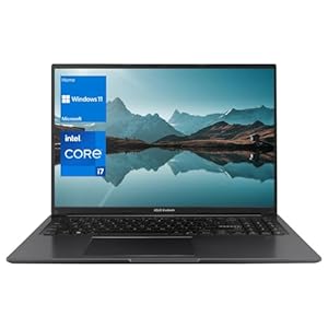 ASUS Vivobook – Computadora portátil, pantalla FHD+ de 16 pulgadas (1920 x 1200), procesador Intel Core i7-1255U, 16 GB de RAM, SSD de 2 TB, cámara web, HDMI, Wi-Fi, Windows 11 Home, negro
