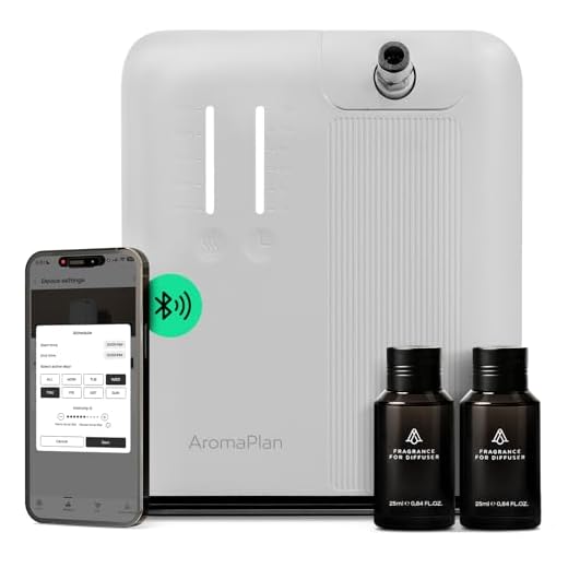 AromaPlan 5 Star Collection Cold Air Scent Diffuser, Whole House (2 Scents Included)- Waterless Smart Aroma, Scent &Time Adjust., App Control, HVAC | Home, Commercial, Hotel | Large Room, 2,000 sq.ft