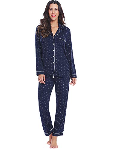 Cherrydew Women Long Sleeve Pajamas Set...