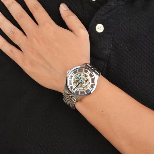 Image of Fossil Townsman Automatic Skeleton Dial Men's Watch ME3044