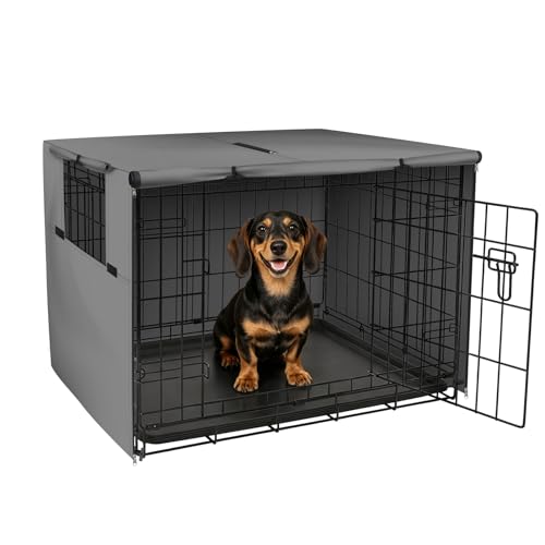 Explore Land Copertura per gabbia per cani, 61 cm, grigio