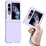 Nubia Flip 2 A404ZT ケース ストラップ 肌感 適用 NubiaFlip2 カバー Nubia Flip2 スマホケース ヌビア フリップ 2 バンパー Nubiaflip2カバー 【GoKIGIoD】 ハード バンパー 可愛い 携帯カバー 薄型 軽量 磁石無し 桜紫