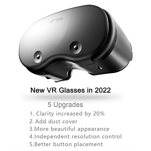 VR Brille Virtual Reality Headset VR Brille Kompatibel mit iPhone & Android Phone 3D VR Gear für 3D Filme & Handy Spiele BD-Objektiv Einstellbare Pupille & Objektiventfernung - Image 3