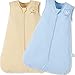 DuoMiaoMiao Gigoteuse pour bébé, Couverture Portable en Peluche avec Fermeture à glissière inversée, 1 Paquet de Costume Unisexe pour bébé de 12 Mois à 5 Ans, 0.5 TOG