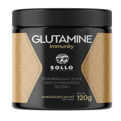 Glutamina Immunity - 120g (Vitaminas A, C, D, E, Zinco, Magnésio e Selênio) - imunidade, vitaminas e