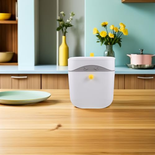 Caneca de basura de cocina con tapa y montaje en pared miniatura 5