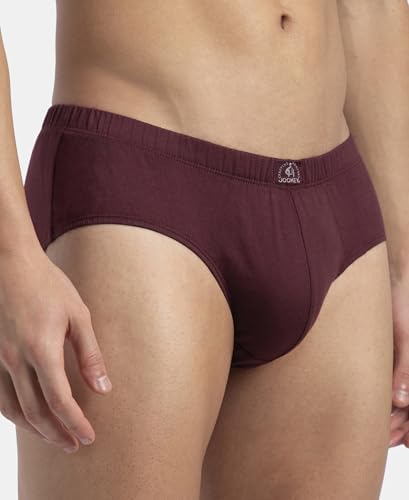 Image of Jockey 8035 Men Super Combed Cotton Solid Brief with Ultrasoft Concealed Waistband