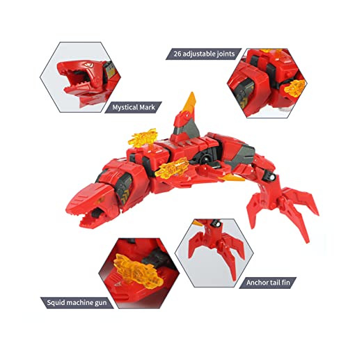 52TOYS Beastbox SHARKIRA Deformation Toy, Collectible Shark Action Figure, Multicolored Gift for Boys - Image 5