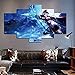 Produktbild ZLQF Wall Art Poster 5 Stück League of Legends Ashe Shooter Poster Drucke auf Leinwand Home Decor Dekoration Poster,B,20 * 35 * 2+20 * 45 * 2+20 * 55 * 1