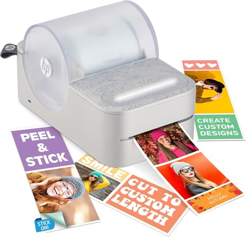 Image of HP Sprocket Panorama Instant Portable Color Label & Photo Printer (Grey) + HP Paper Zink Roll