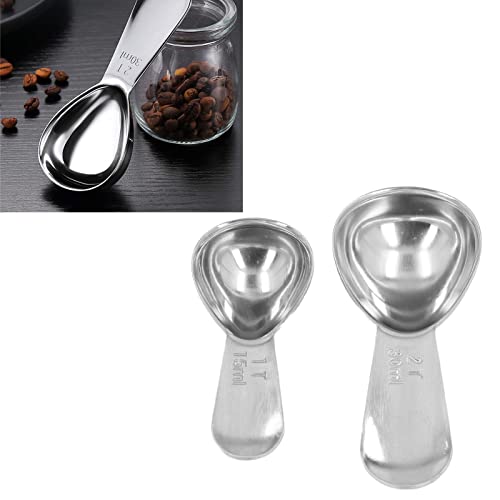Set gemalen koffielepels, maatlepelset 2 stuks voor suikerpoeder voor koffiepoeder - Image 4