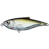 Koppers Sardine Scaled Salt Water Lure, 3-Inch, Suspend, Ghost/Amber