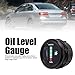 Fuel Level Gauge 52mm with LED Indicator for 8-18V Vehicles Including Cars and Motorcycles Universal Fitment for Accurate Oil Monitoring