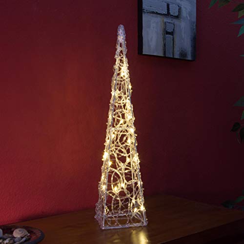 Luci cono acrilico illuminato piramide 30 LED