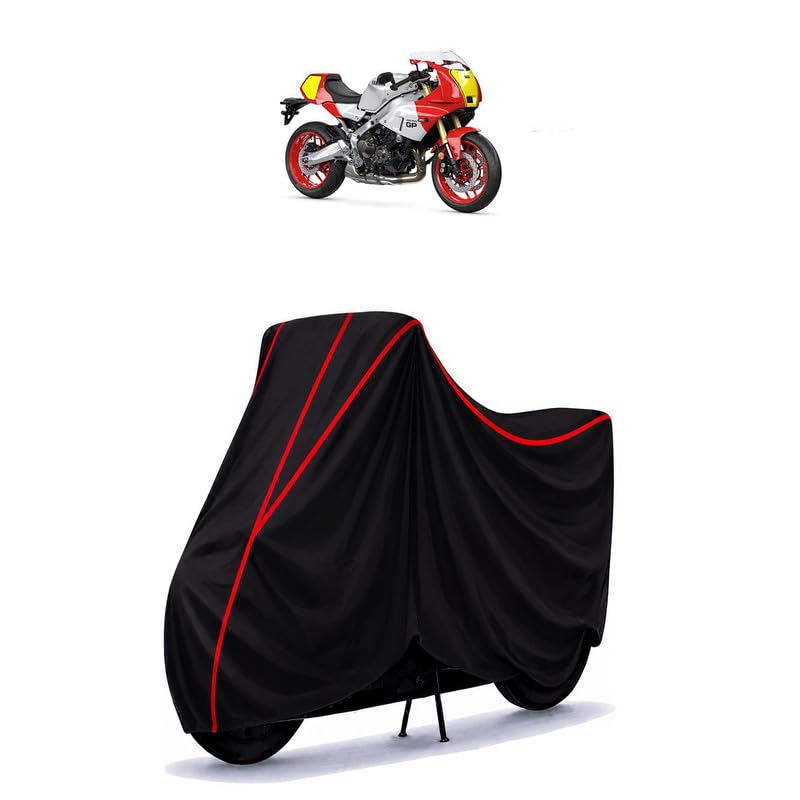 Image of XSR 900 GP Water Resistant Bike Cover for All Motorcycles & Rain | Heavy Duty Taffeta Fabric | UV Protection, Dustproof, Scratchproof | All Weather Two Wheeler Body Cover with Elastic Bottom
