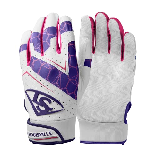 Louisville Slugger Youth Genuine 2.0 Batting Gloves - Purple, Medium - image 1