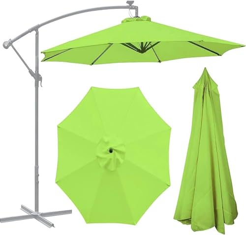 Couverture de remplacement pour parasol haut de gamme, tissu gris robuste 3m - 2