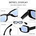 kimorn Rectangle Sunglasses for Women Men Trendy Retro Fashion Sun Glasses 90’s Vintage Square Frame K1200 (Black Frame Blue Lens, 65)