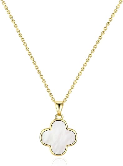 Four Leaf Clover Necklace Review: Elegant Pearl Pendant Jewelry