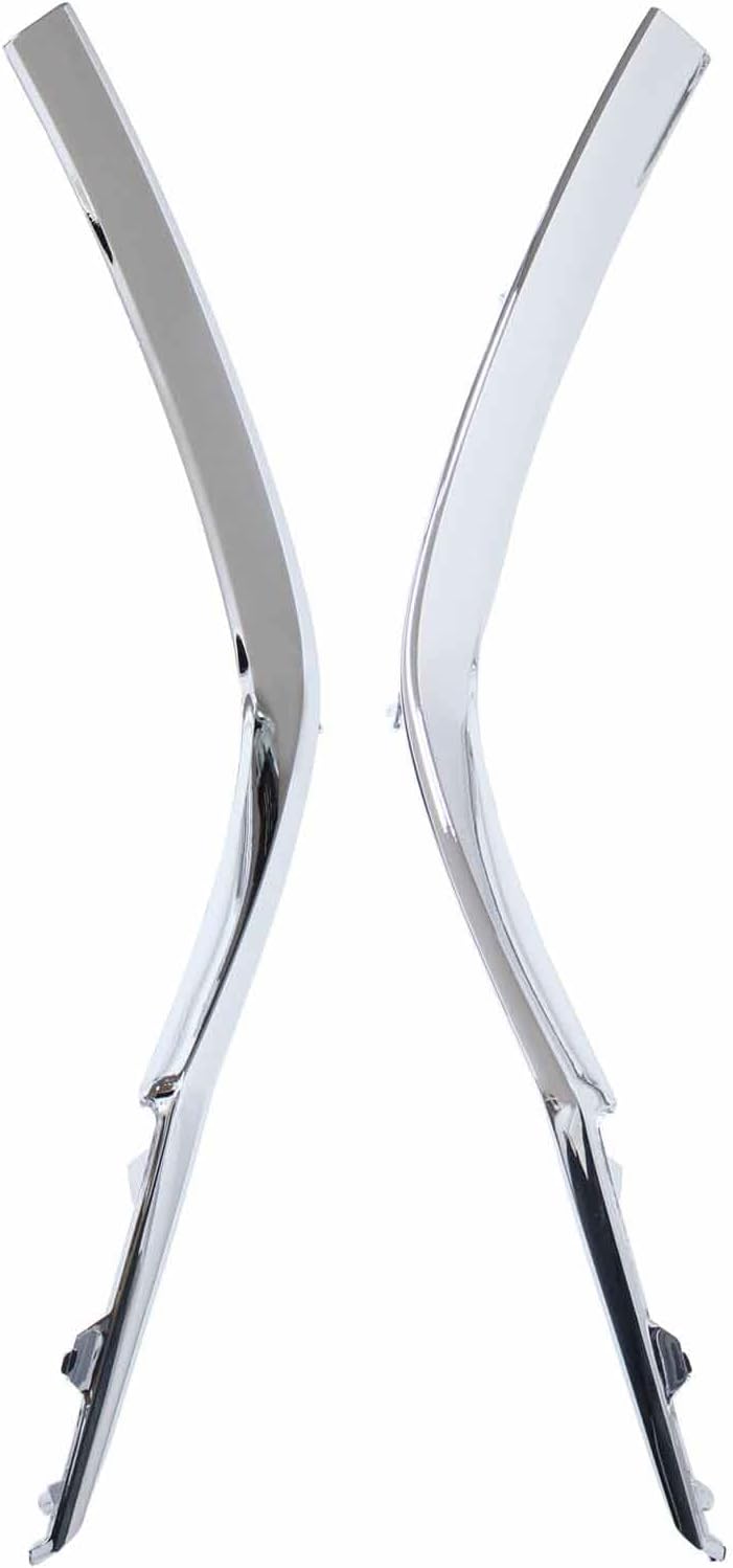 ApplianPar 2Pcs Chrome Front Driver and Passenger Side Grille Molding Trim for 6 2014 2015 2016 2017