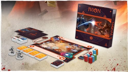 Image of IVION: The Sun and The Stars | APE Games | Board Game | 2 Players | 20-60 Minutes | Ages 14+ | Fantasy | Hero Dueling | Deck Building | Cross Compatible | Season 1 | Aislyn Hall and Aaron Shaw