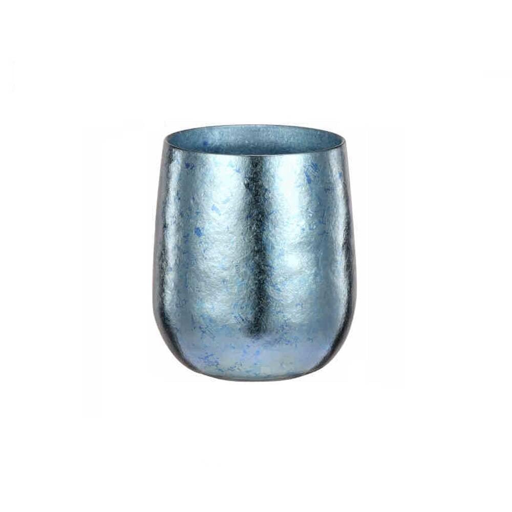 3 pezzi 240ml Blue Tazza da tè isolata a doppio strato in titanio puro, tazza di caffè, tazza di acqua portatile in titanio per campeggio all'aperto