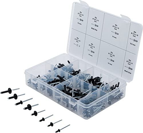 BGS 85224 | Blind Rivets Assortment | Aluminium | Ø 3.2 - 4.8 mm | 200 pcs.