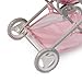 JC Toys - Berenguer Boutique | Fashionable Stroller with Canopy and Storage | Simple Folding |Pink Floral Collection | for Dolls up to 18