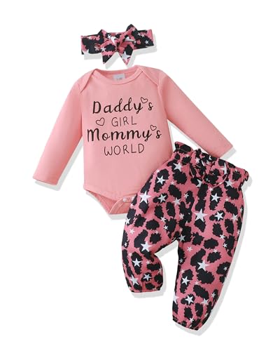 Renotemy Newborn Baby Girl Clothes Outfit Set 3-6 Months
