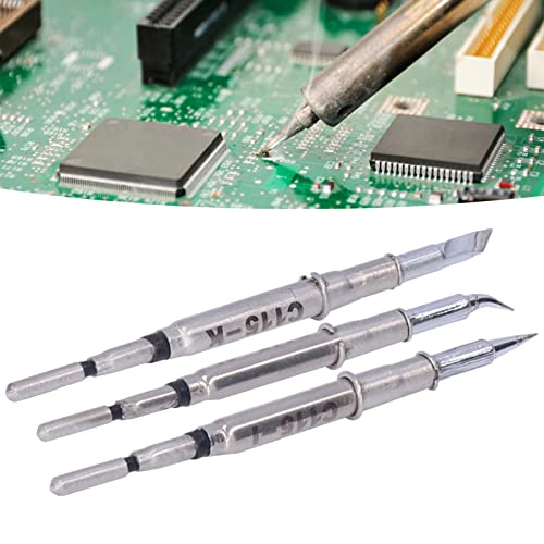 Image of Soldering Iron Tip Accessories,Soldering Head Soldering Tip,Stainless Steel Shell Alloy Copper Solder Welding Head Welder Accessory Part Replacement Soldering Tips for Nt115a Nano Handle（C115-I）